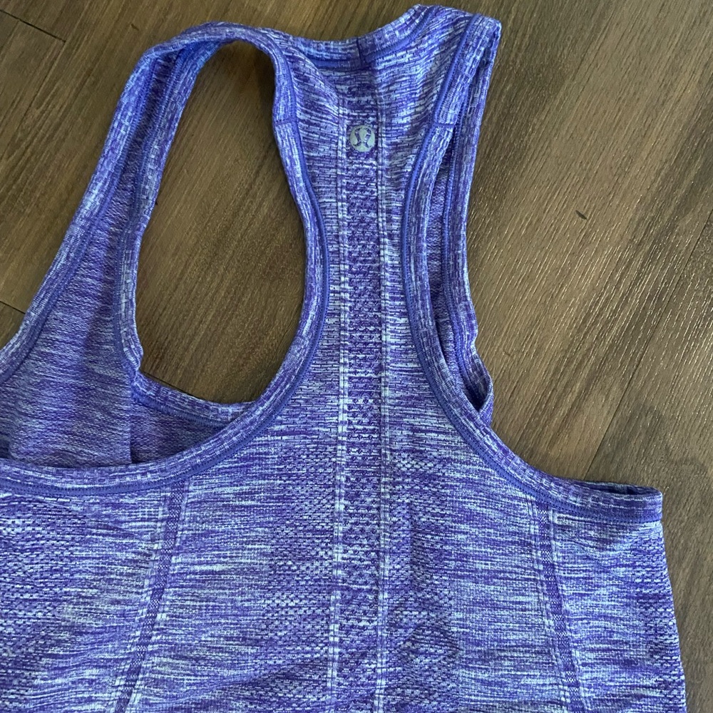 Lululemon Racerback Tank Purple - Picture 2 of 2